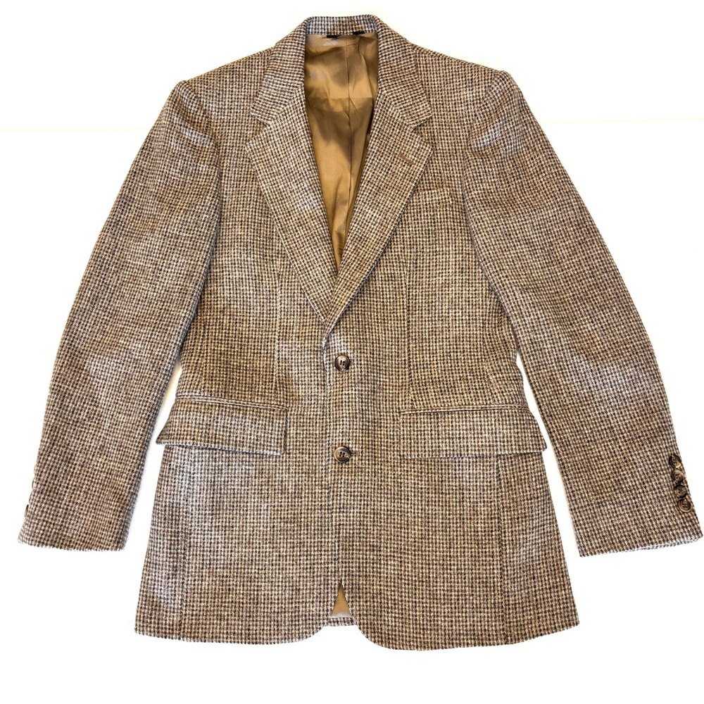 Men's Brown Houndstooth Sport Coat Blazer